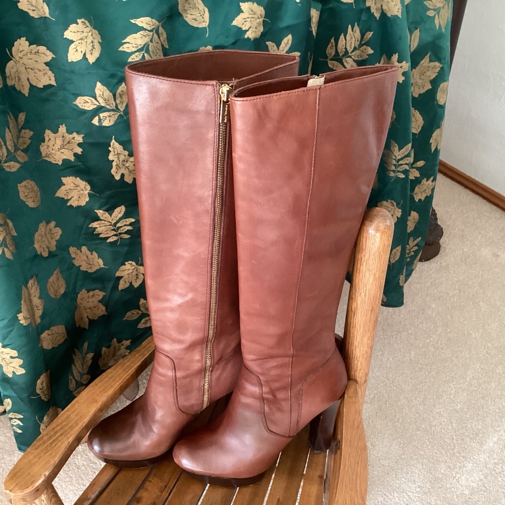 Michael Kors Tall Leather Heel Boots